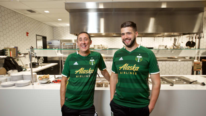 Rich Meyer, Anthony DiCicco, Timbers training center, 6.20.19