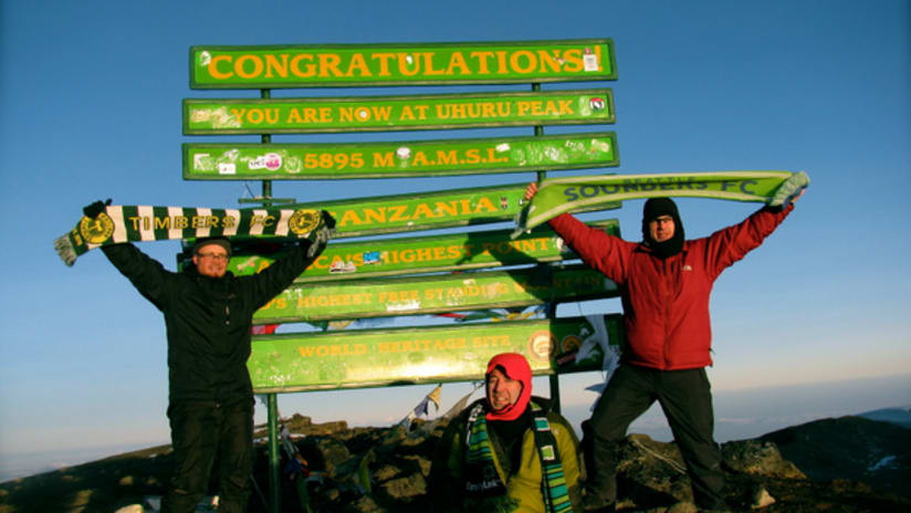 Cascadia Cup Rivalry on top of the world . . . in Mt. Kilimanjaro? -