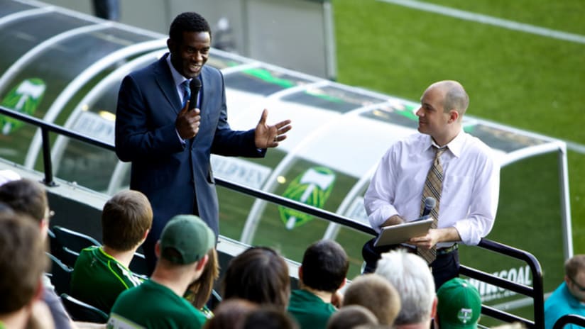 John Strong and Robbie Earle, Timbers vs. SKC, 7.2.11