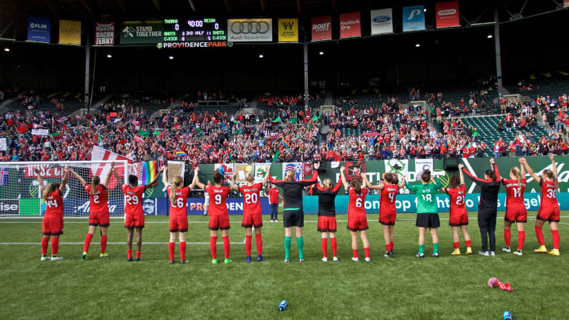 Rose Ceremony, Thorns FC vs. Seattle Reign FC, 05.26.16
