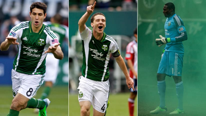Will Johnson, Donovan Ricketts, Diego Valeri, 2013 MLS Best XI