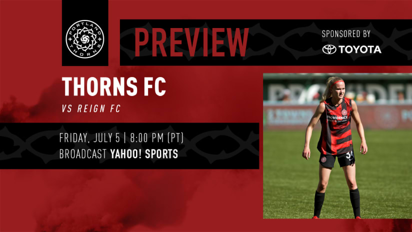 Preview, Thorns vs. Reign, 7.5.19