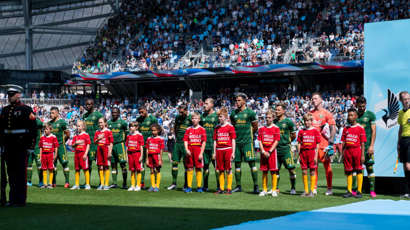 Team anthem, Timbers @ Loons, 8.4.19