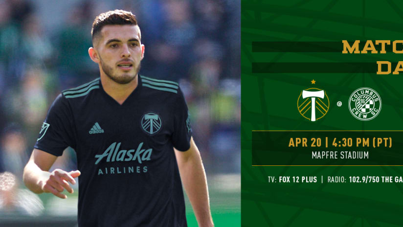 Matchday, Timbers @ Crew, 4.20.19