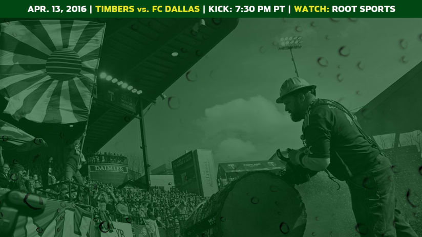Matchday, Timbers vs. FCD, 4.13.16