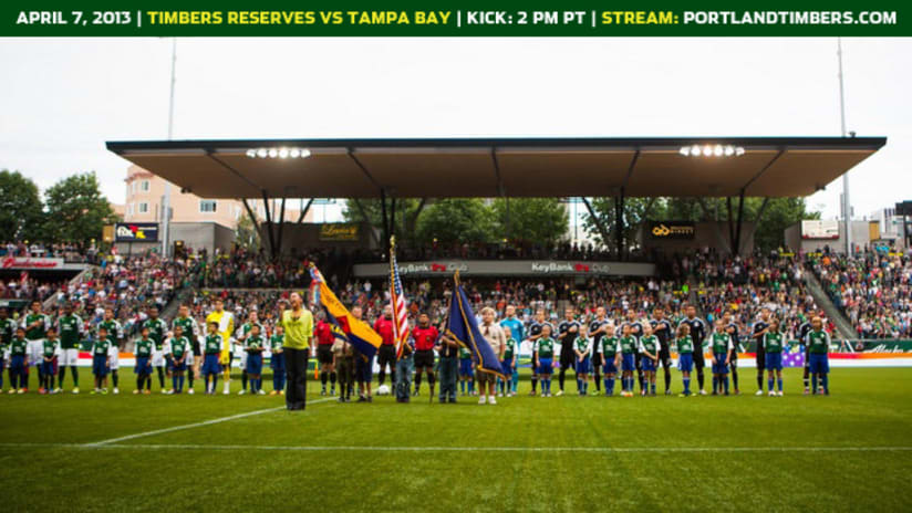 Timbers Reserves vs. Tampa Bay, 4.7.13