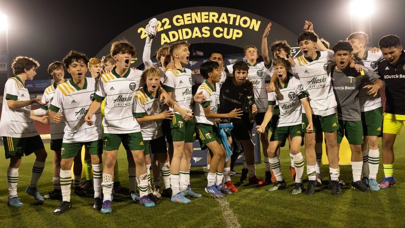 Generation adidas Cup Best XI: Timbers U15s' Zamudio, Santos make list, VanPelt gets honorable mention