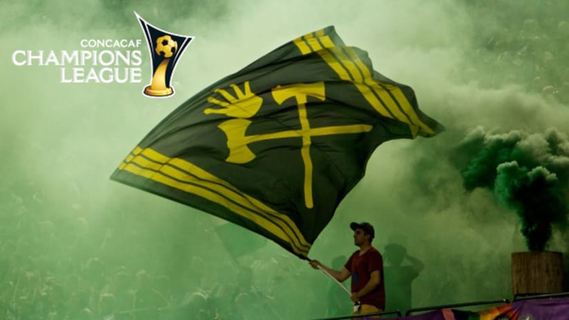Timbers flag, 2014 CCL Champions League