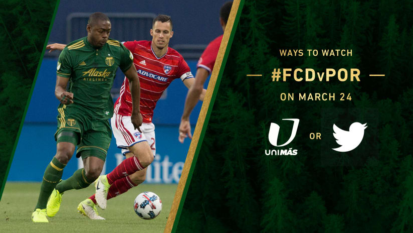 Ways To Watch V2, Timbers vs. FC Dallas, 03.24.18