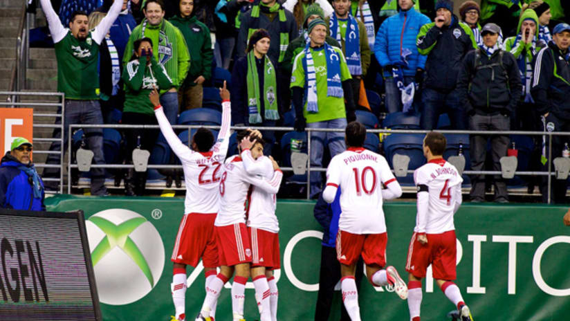 Rodney Wallace and team, Timbers @ Sounders, 3.16.13
