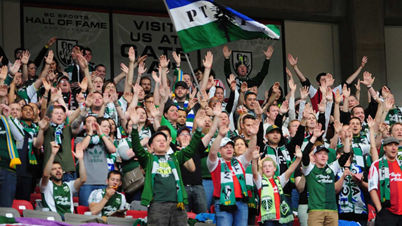 Timbers Army in Vancouver, Timbers @ Whitecaps, 5.18.13