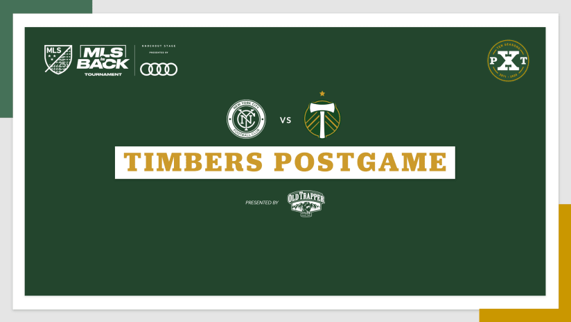 Timbers postgame, Timbers vs. NYC, 8.1.20