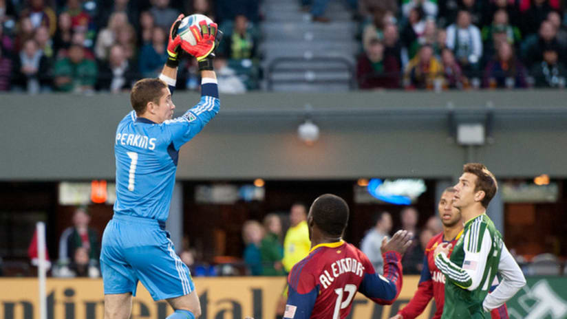 Troy Perkins with save, Timbers vs. RSL