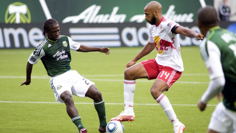 Diego Chara, Thierry Henry, Timbers vs. Red Bulls, 6.19.11