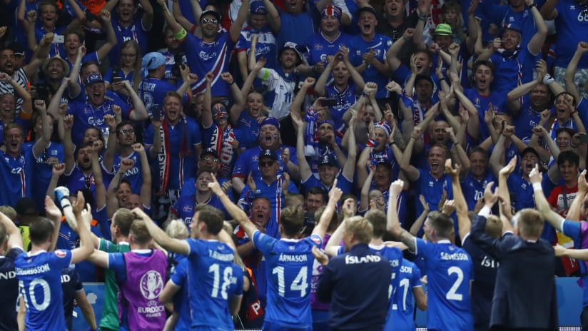 Iceland celebrates, Euro 2016