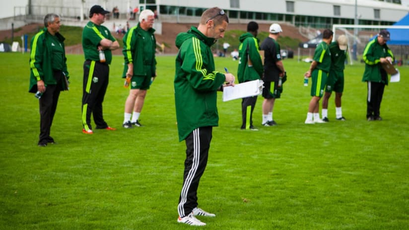 Mike Smith, coaches, Timbers Academy Tryouts