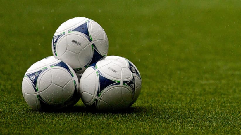 adidas prime MLS ball, rain, preseason training, 1.24.12