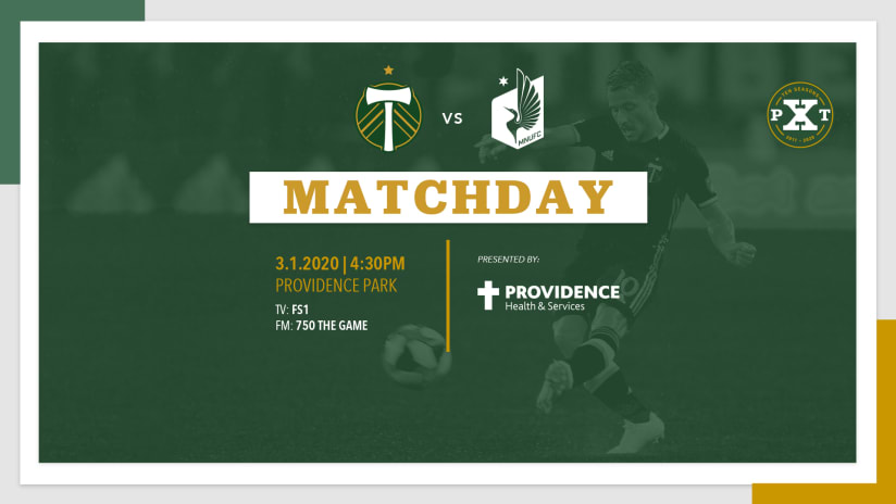 Matchday, Timbers vs. Loons, 3.1.20