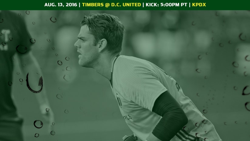 Matchday, Timbers @ DC, 8.13.16