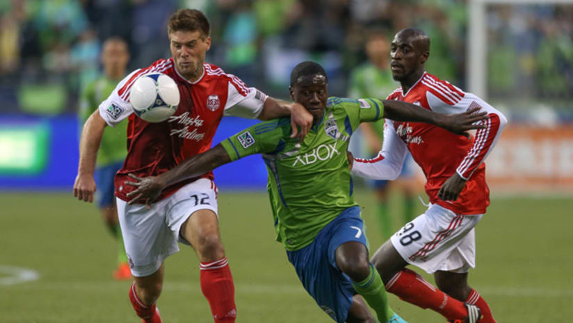 David Horst, Futty Danso, Timbers @ Sounders, 10.7.12
