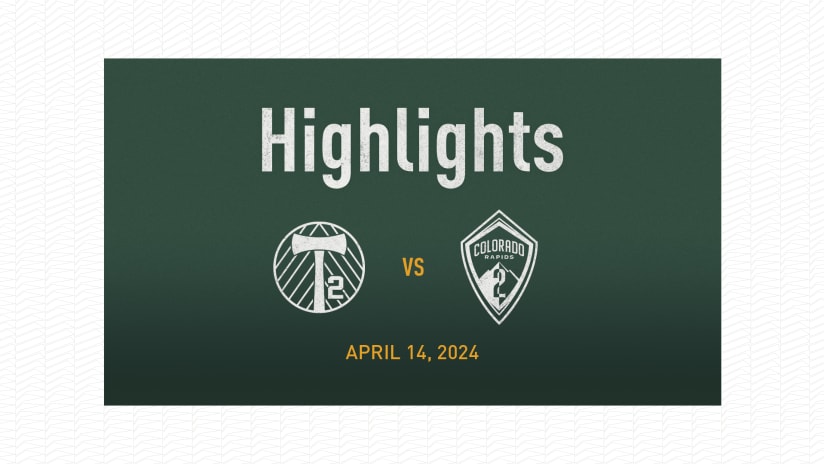 HIGHLIGHTS | Timbers2 vs. Colorado Rapids 2 | April 14, 2024