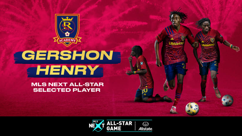 RSL Academy Gershon Henry Selected for MLS NEXT All-Star Game