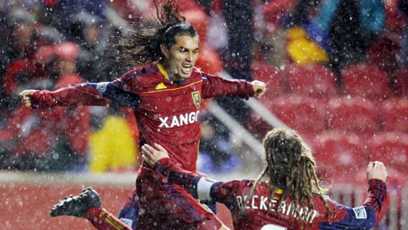 Fabian Espindola scored the winning goal against Colorado in the Rocky Mountain Cup