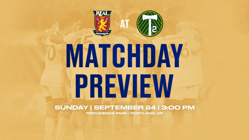 Real Monarchs Head to Portland For Final Game of Season 