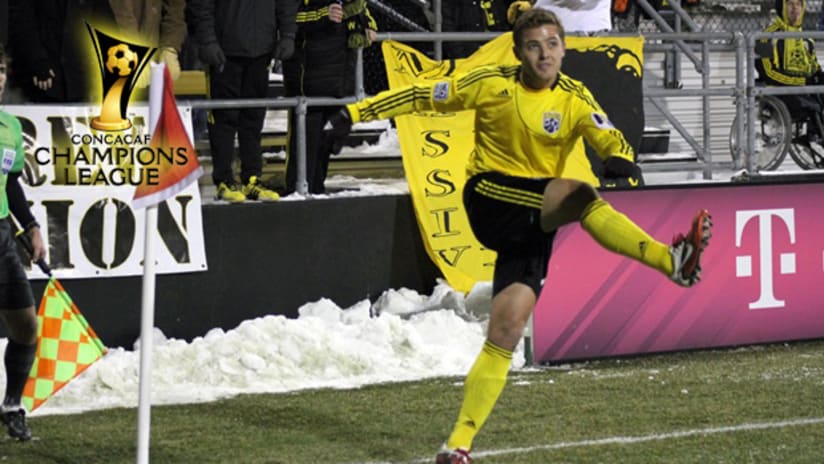 Robbie Rogers and the Crew face RSL in the second leg of the Champions League quarterfinals on Tuesday.