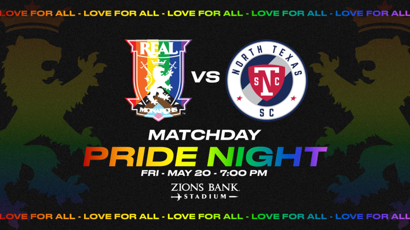 Real Monarchs Celebrate Pride Night Against North Texas