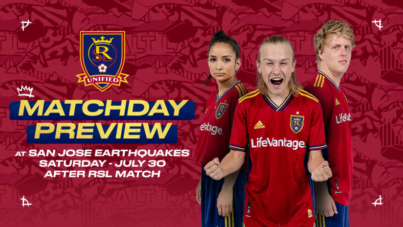 RSL Unified Matchday Preview vs SJ