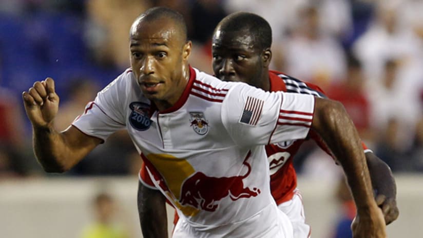 Thierry Henry played a part in the Red Bulls' only goal of the night vs. Toronto.
