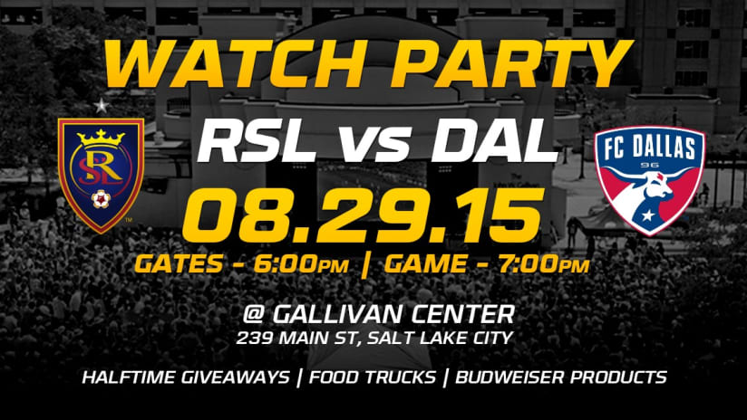 Watch Party vs FC Dallas 0829