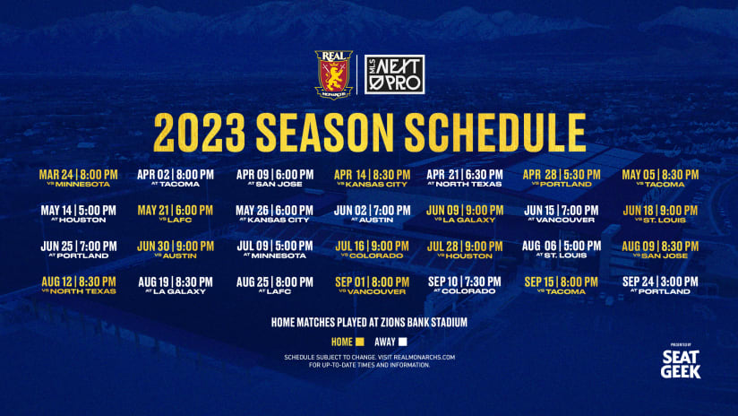 Real Monarchs Unveil 2023 MLS NEXT Pro Season Schedule