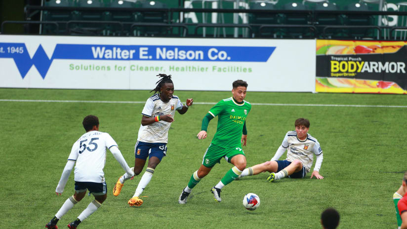 Gershon Henry’s First Professional Goal Not Enough in 2-1 Loss to Portland