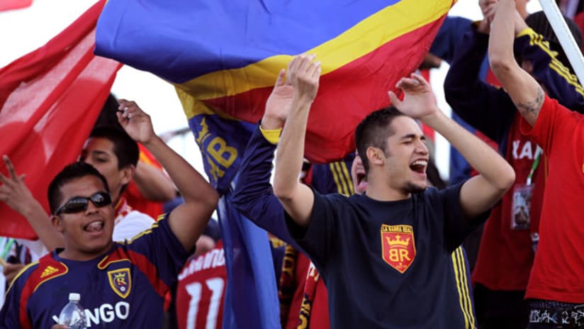 “What tips the balance is ... having all of these fans here,” says RSL's Robbie Russell.