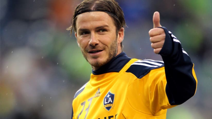 David Beckham will serve as LA Galaxy captain against Real Salt Lake.