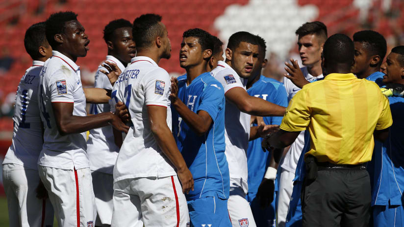 US Under-23 team vs. Honduras 10-10-2015