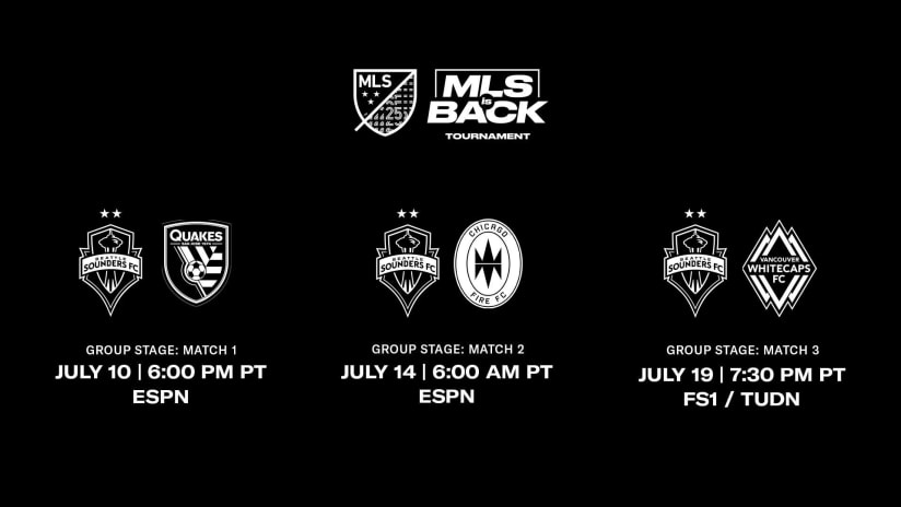 MLS is back new schedule Half DL