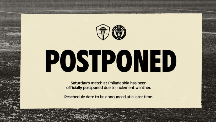 PHIvSEA Postponed due to inclement weather