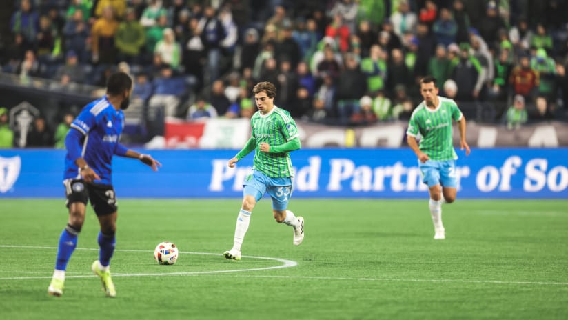 "He's a good kid who works hard": Cody Baker continues to make an impact with Sounders First Team