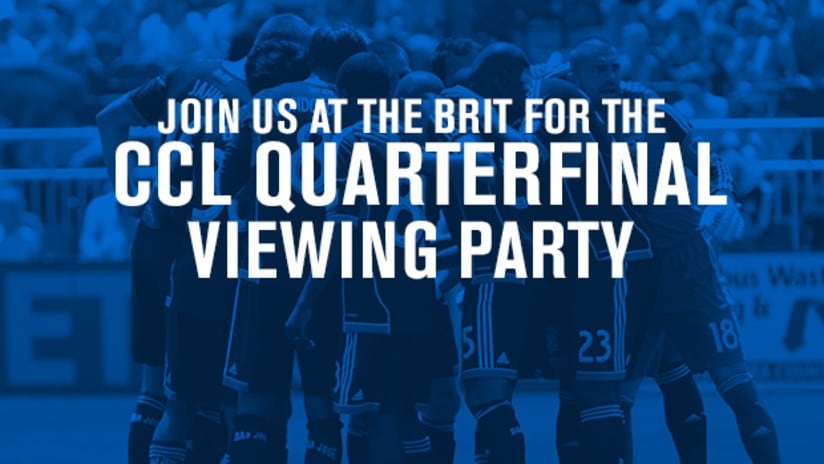CCL Quarterfinal Watch Party: Wednesday at the Brit -