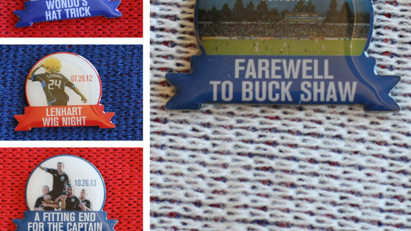 Giveaway: Farewell to Buck Shaw pins at last Quakes match  -