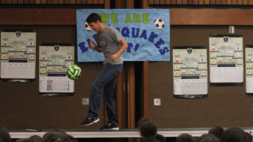 Salinas visits Get Earthquakes Fit for closing ceremony -