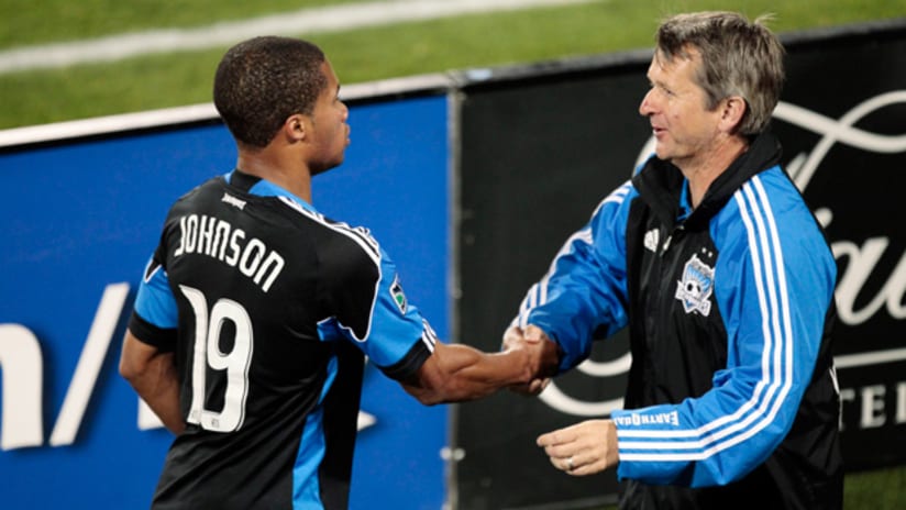 Quakes coach Frank Yallop has much to smile about these days.