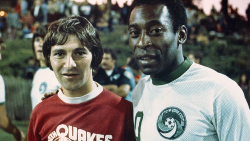 Johnny Moore and Pele