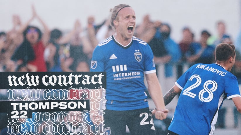 NEWS: Earthquakes Sign Defender Tommy Thompson to New Contract