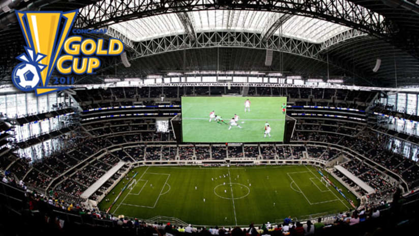 Cowboys Stadium in Texas will host the opening double-header of the 2011 Gold Cup.