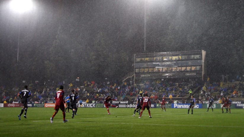 Buck Shaw Stadium Raining vs. Real Salt Lake 031911