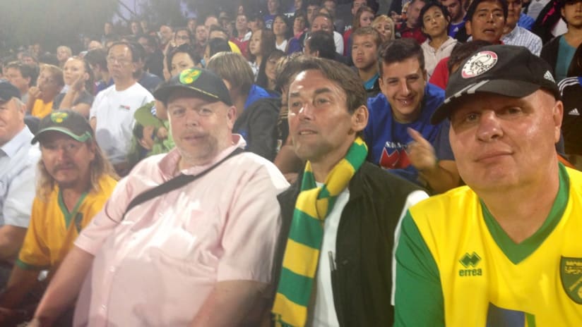Superfan travels over 5300 miles to watch his beloved Canaries -